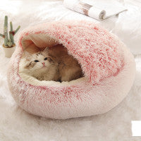 Winter Plush Round Bed