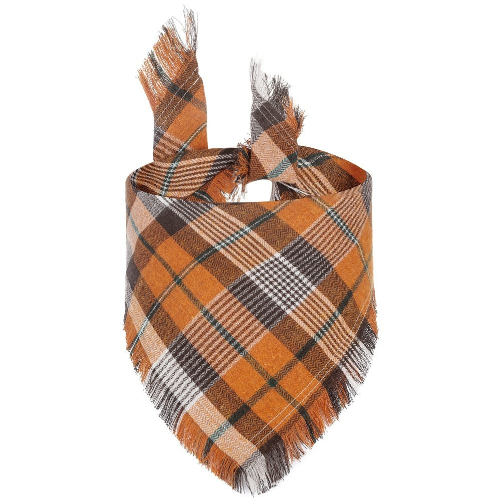 Happy Paws - Dog  Plaid Bandana Scarf