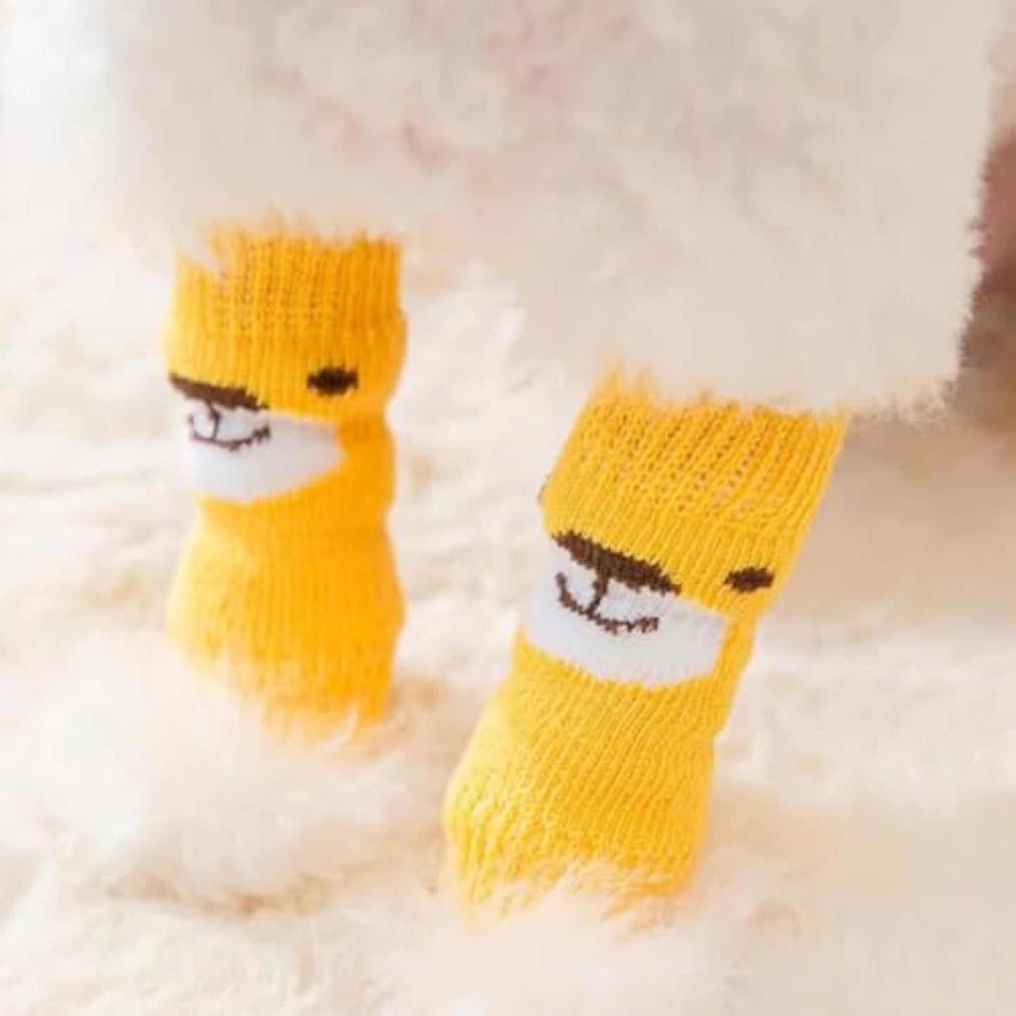 Happy Paws - 4-Piece Winter Socks