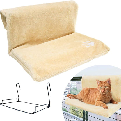 Happy Paws - L-shaped Plush Cat Hammock