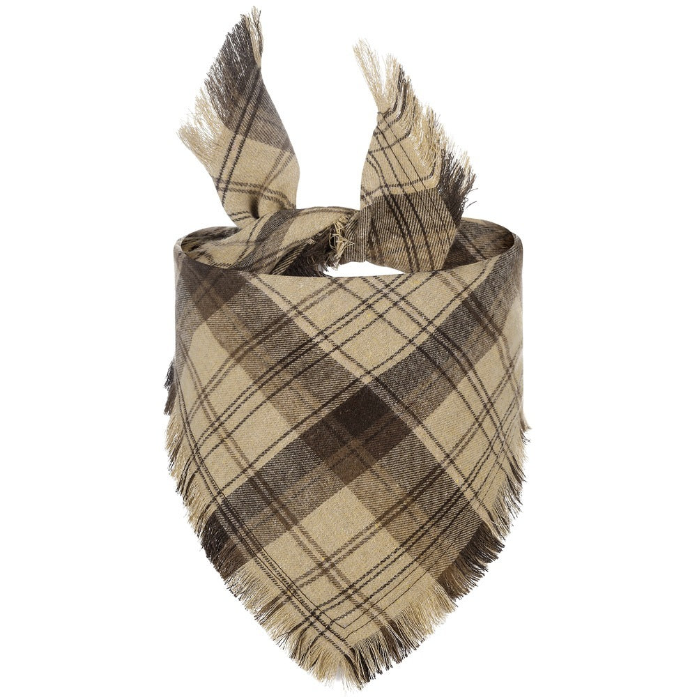 Happy Paws - Dog  Plaid Bandana Scarf