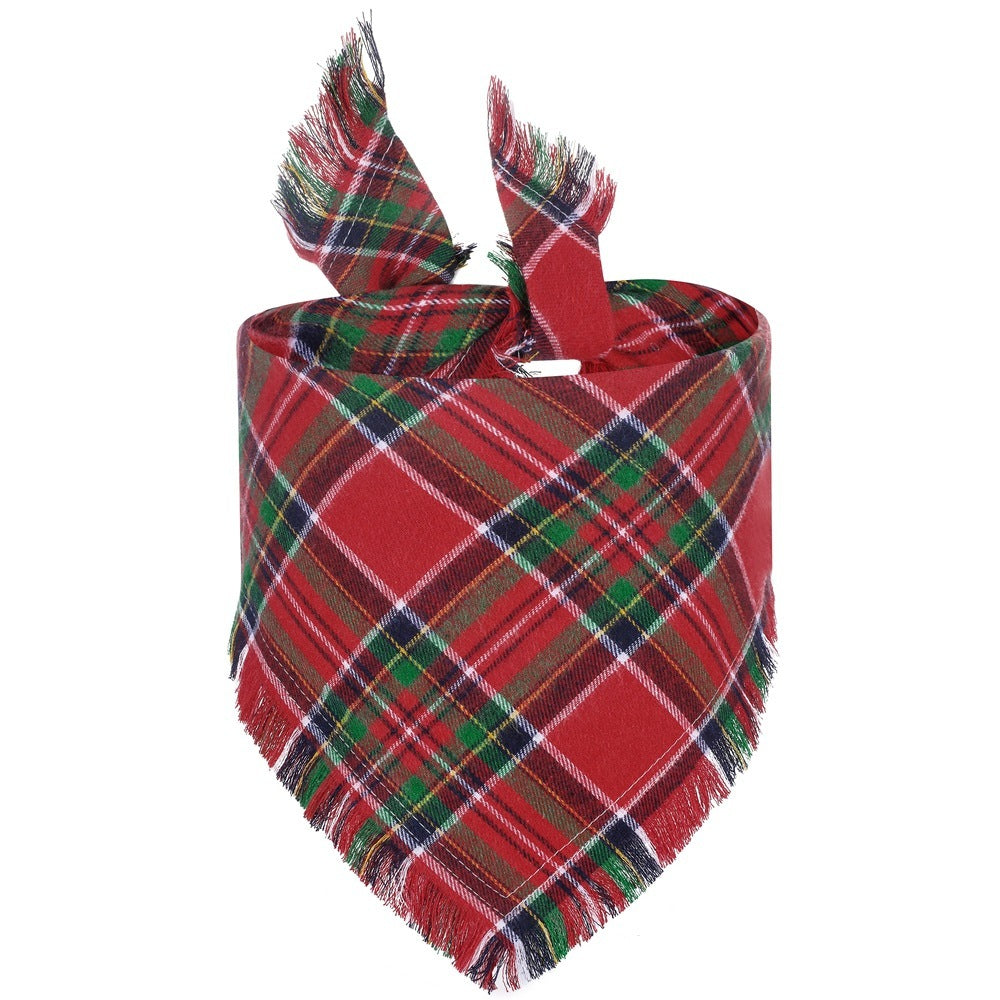 Happy Paws - Dog  Plaid Bandana Scarf