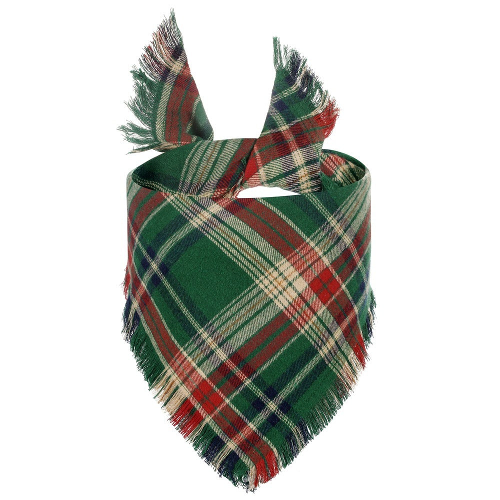 Happy Paws - Dog  Plaid Bandana Scarf