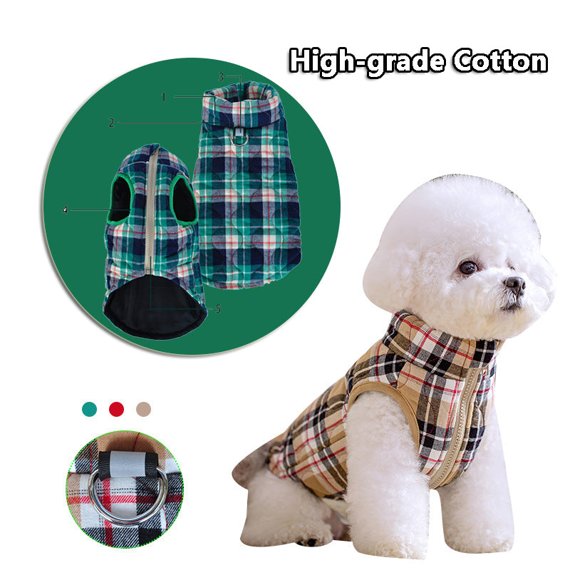 Happy Paws - Plaid Jacket