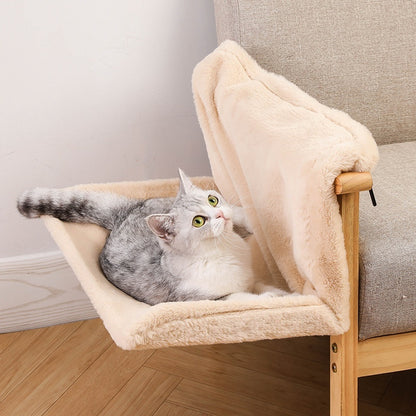 Happy Paws - L-shaped Plush Cat Hammock