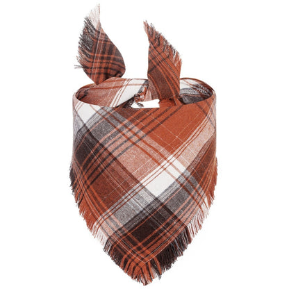 Happy Paws - Dog  Plaid Bandana Scarf